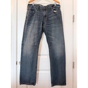 Denizen from Levis 218 Slim Straight Jeans Mens 36x34 Blue Medium Wash Cotton